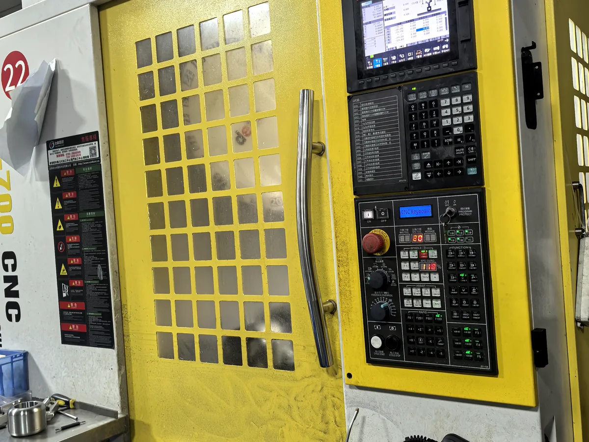 CNC machining center and control panel at One Part CNC